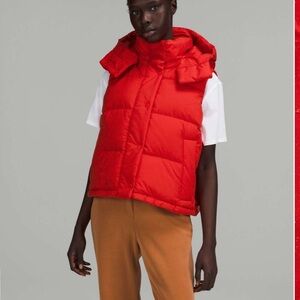 Lululemon Wunder Puff Cropped Vest – Grenadine Red – Size 6